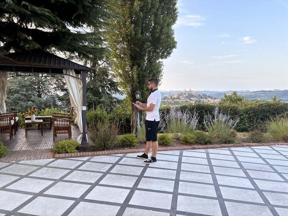 Davide carrying out a property inspection on-site